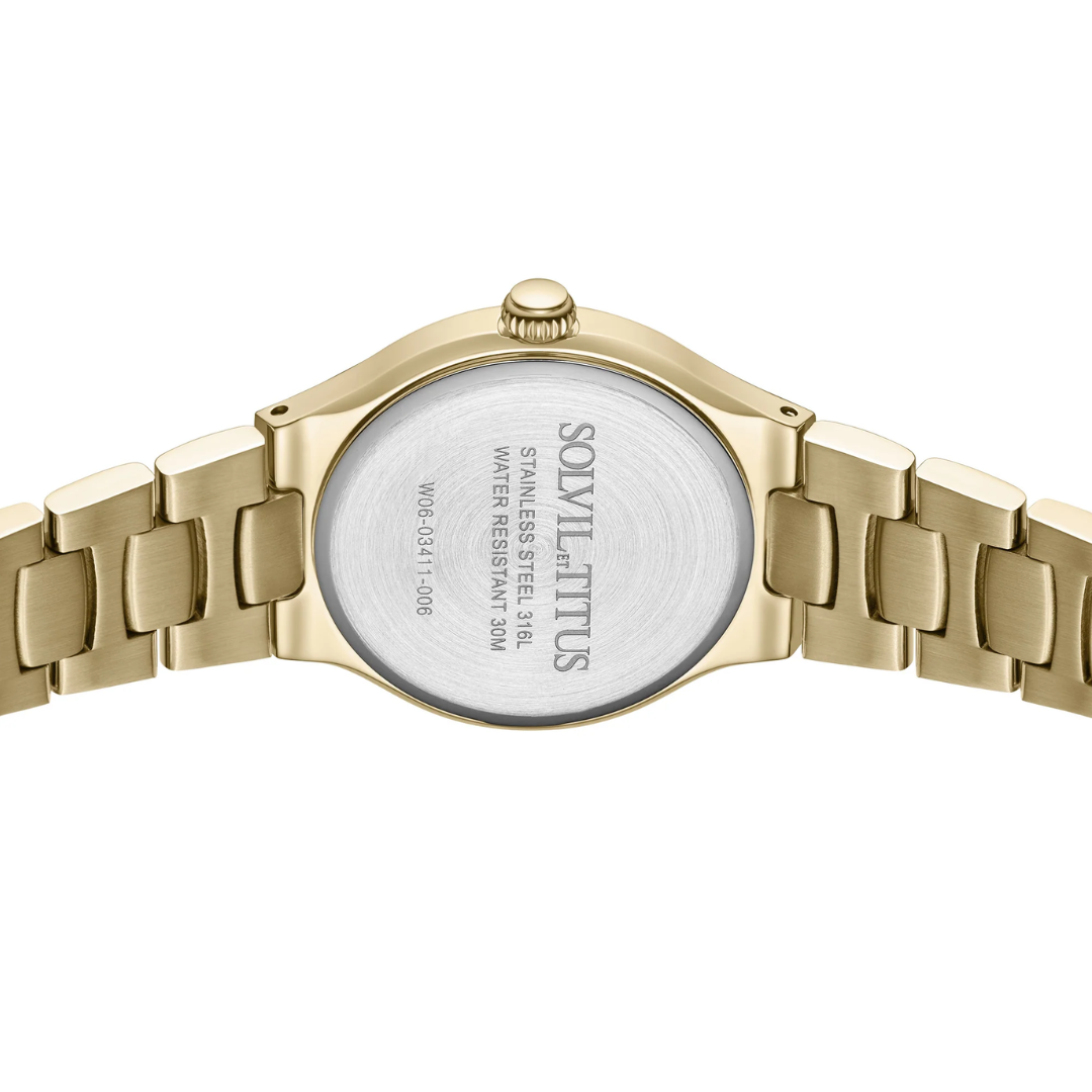 Fair Lady 3 Hands Quartz Stainless Steel Women Watch W06-03411-006