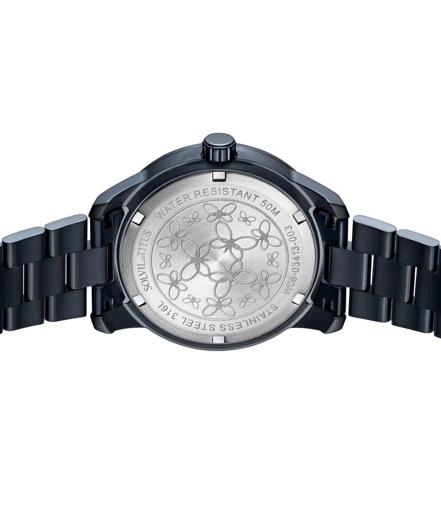 Aspira watch caseback with stainless steel construction and engraving