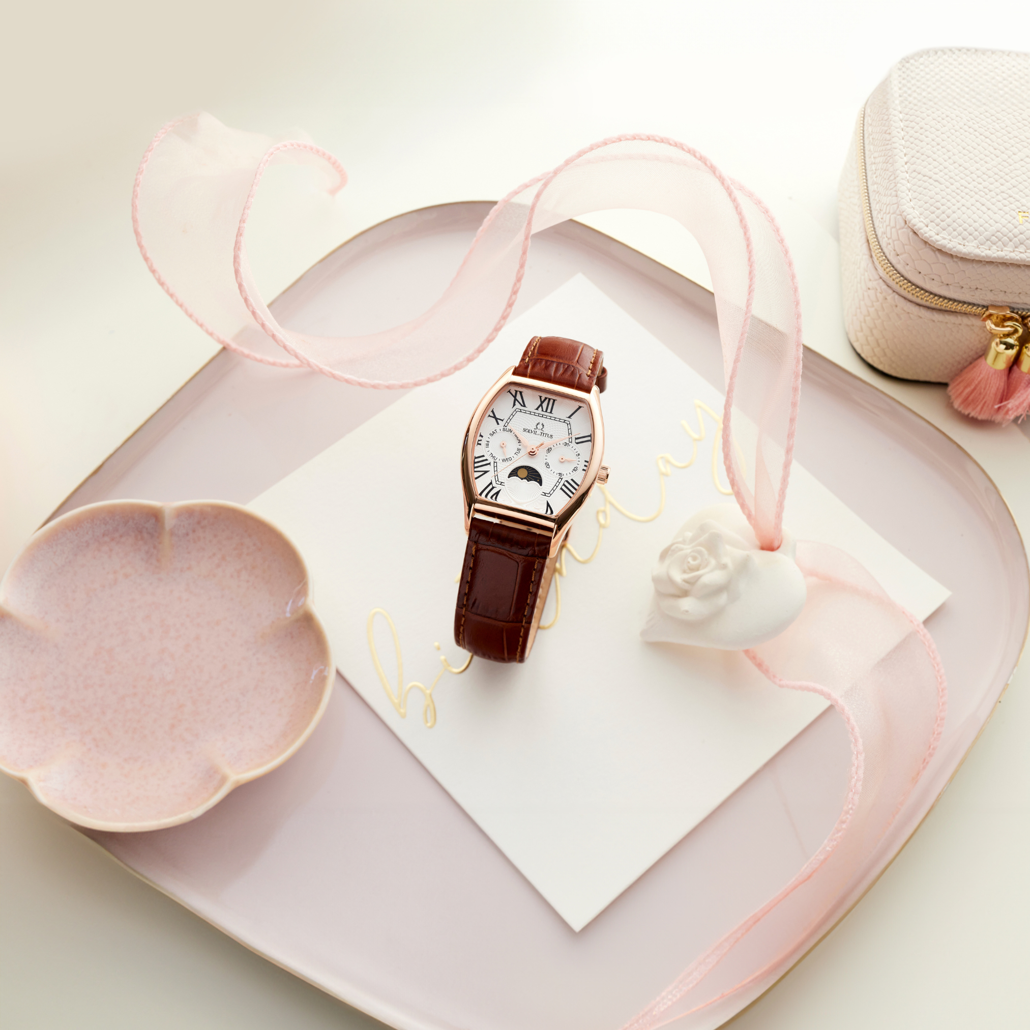 Barista Multi-Function Quartz Leather Women Watch W06-03220-003