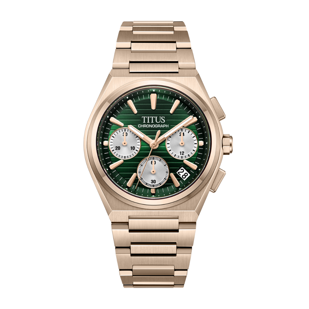 ヒカル　　　ロイヤルノートン Vinyl Chronograph W06-03415-006 — Green | Solvil et Titus
