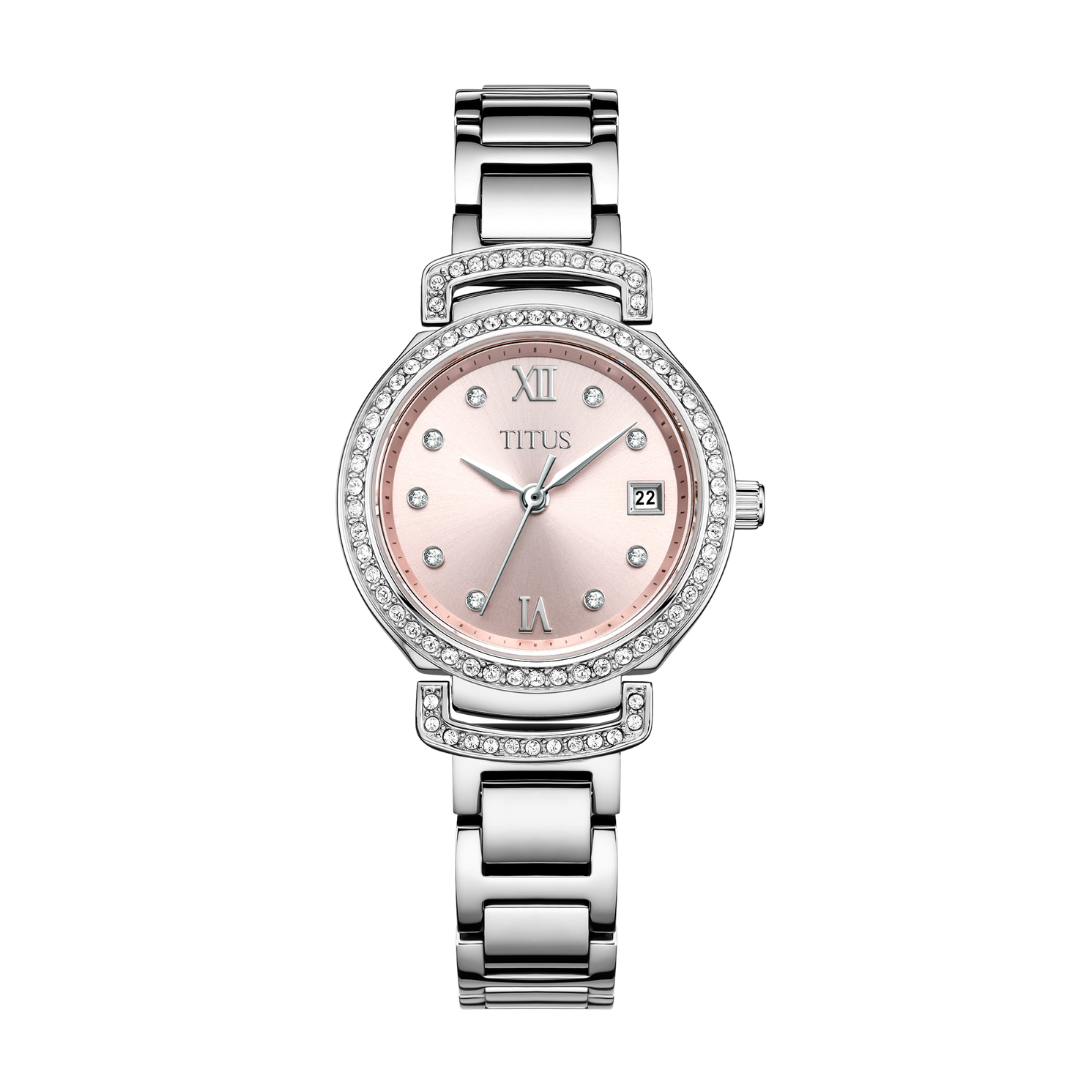 Fair Lady 3 Hands Date Quartz Stainless Steel Women Watch W06-03139-018