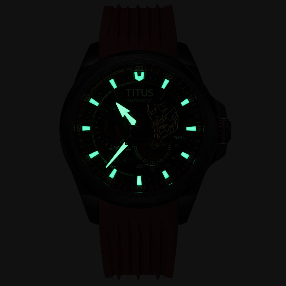 Luminous of Solvil et Titus EVA-02 Quest Evangelion watch