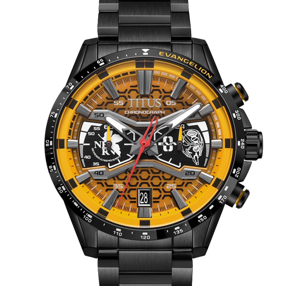 Dial profile of Solvil et Titus EVA-00 Saber black chronograph