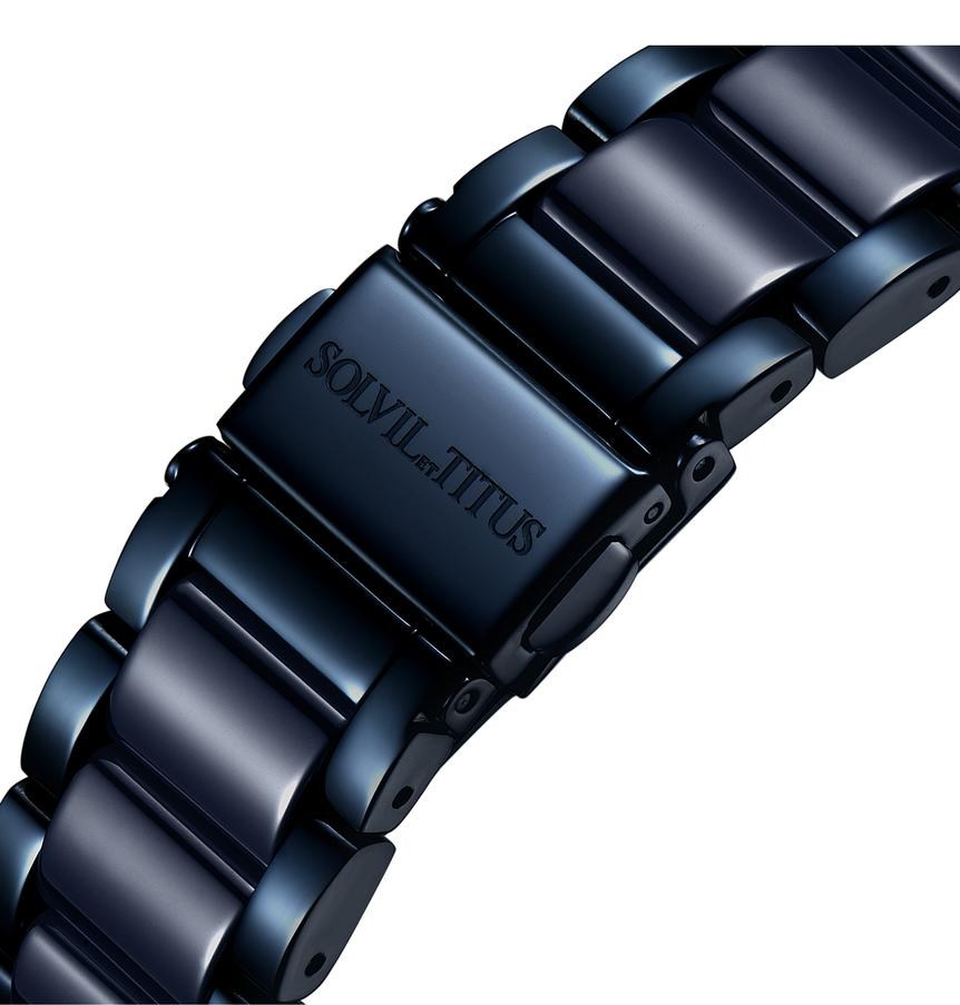 Perse Multi-Function Quartz Stainless Steel with Ceramic Women Watch W06-02108-008