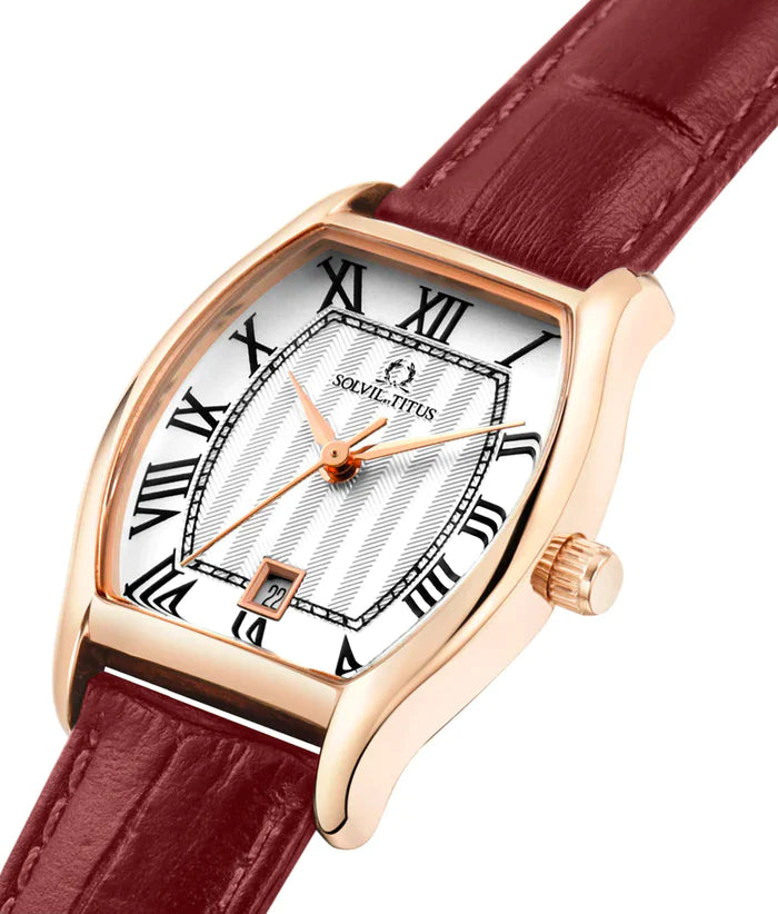 Barista 3 Hands Date Quartz Leather Women Watch W06-02825-011