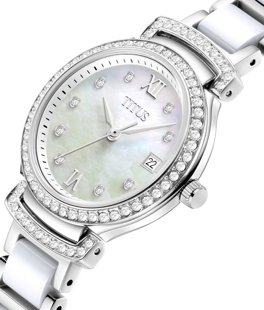 Fair Lady 3 Hands Date Quartz Stainless Steel Women Watch W06-03139-001