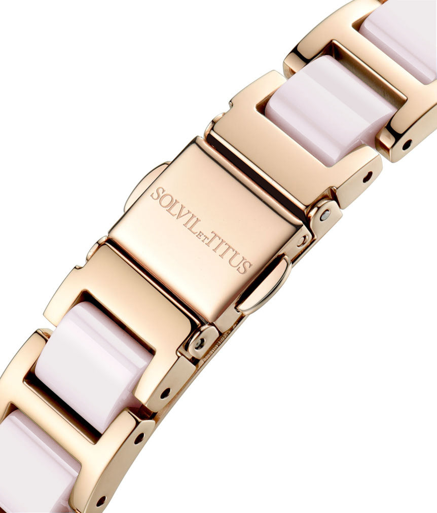 Fair Lady 3 Hands Date Quartz Stainless Steel with Ceramic Women Watch W06-03139-004
