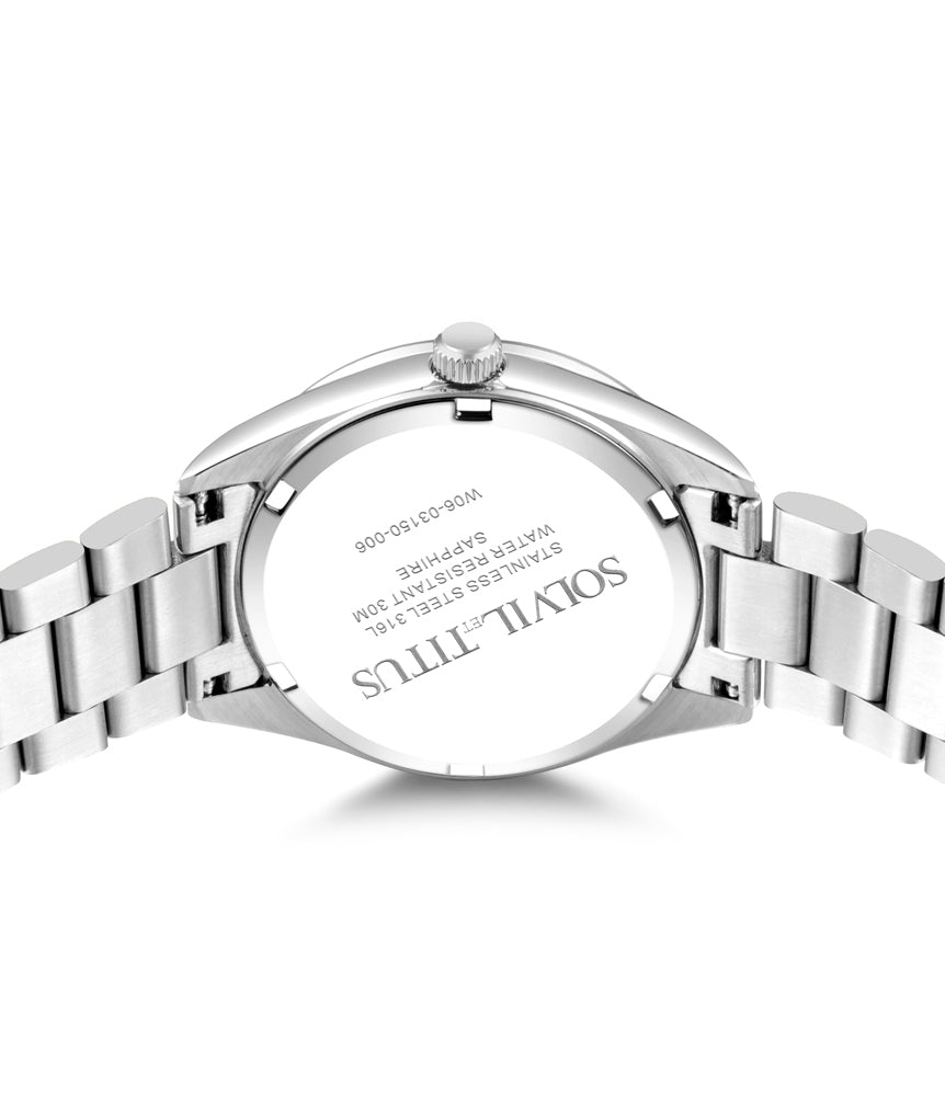Fair Lady 3 Hands Quartz Stainless Steel Women Watch W06-03150-006