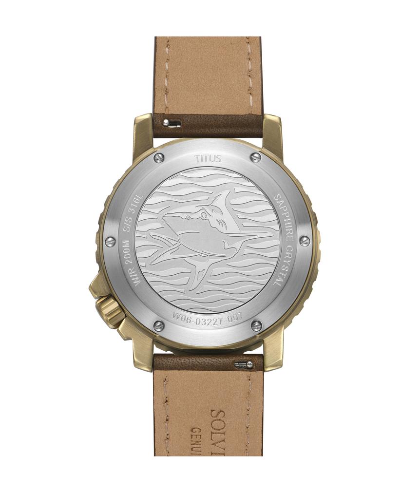 The Cape 3 Hands Date Mechanical Leather Men Watch W06-03227-007