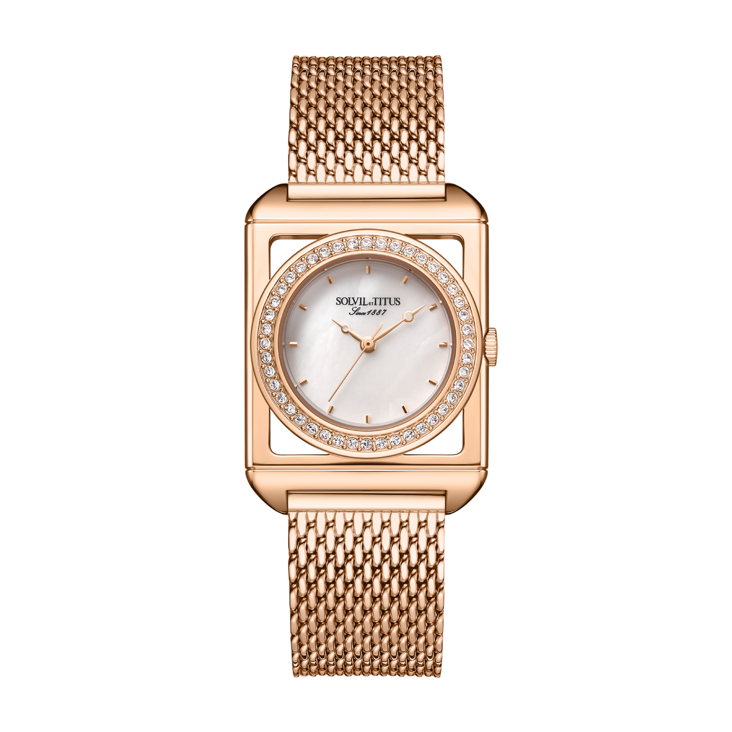 The Letter 3 Hands Quartz Stainless Steel Women Watch W06-03302-001