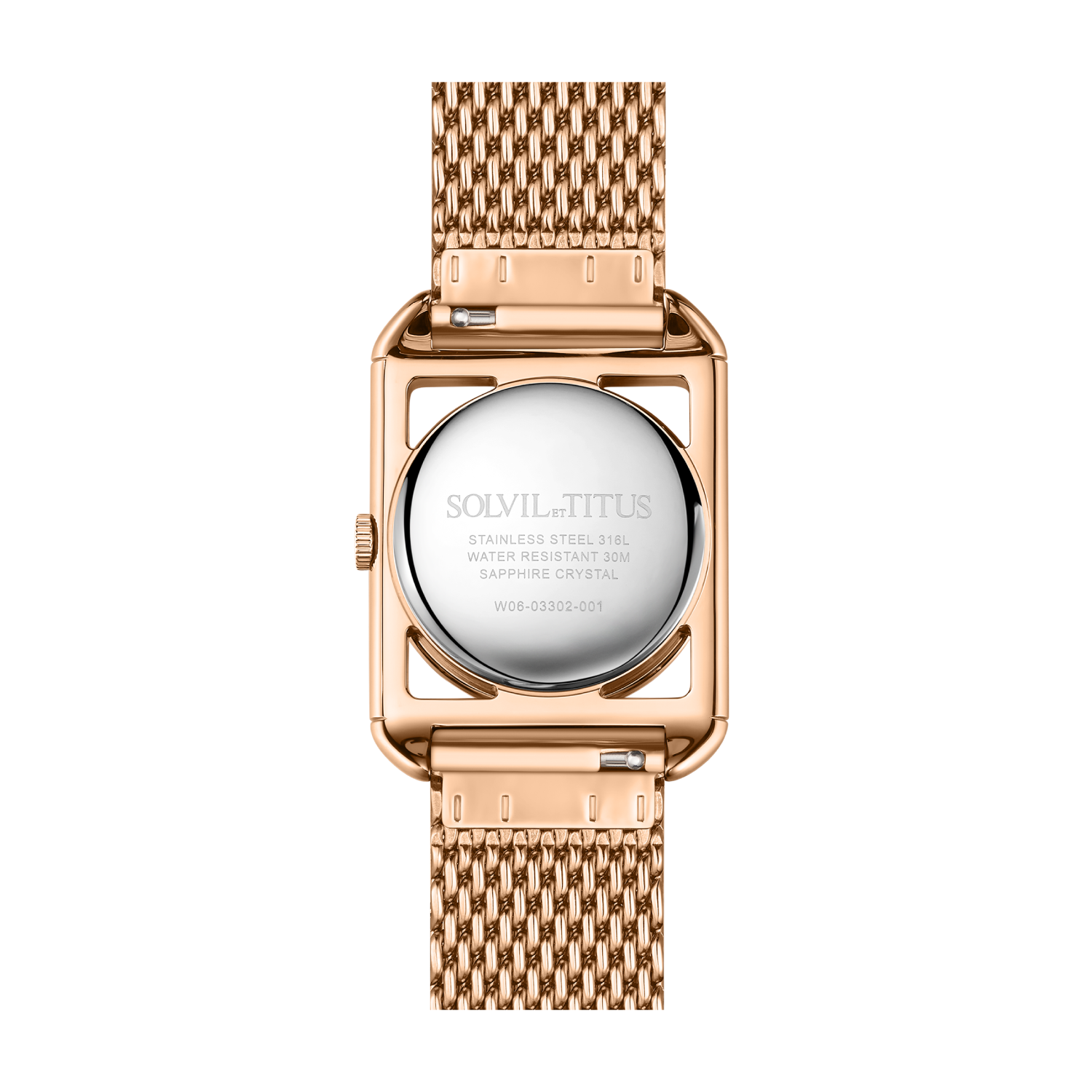The Letter 3 Hands Quartz Stainless Steel Women Watch W06-03302-001
