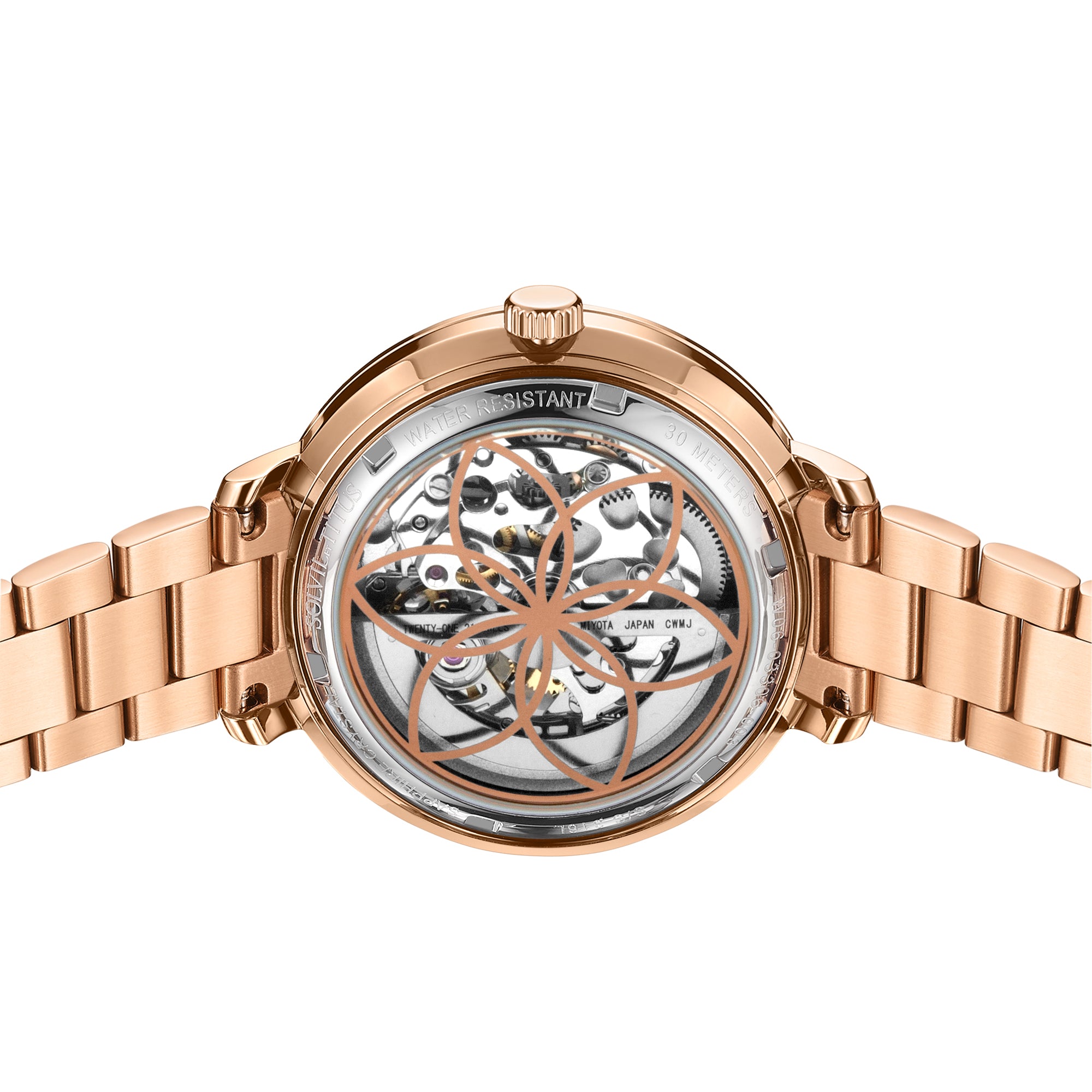 Enlight 3 Hands Mechanical Stainless Steel Women Watch W06-03306-003