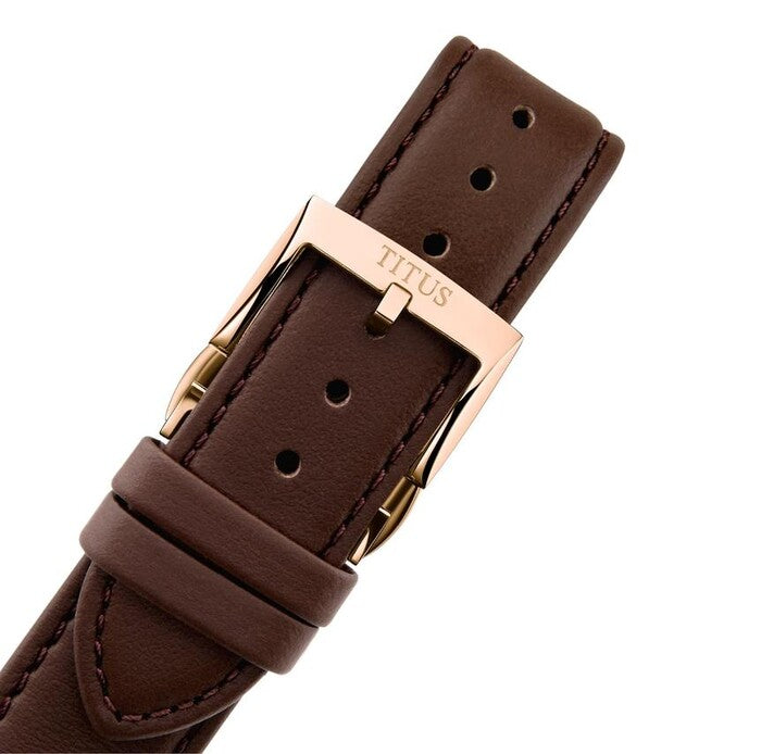 Enlight 3 Hands Mechanical Leather Men Watch W06-03305-008