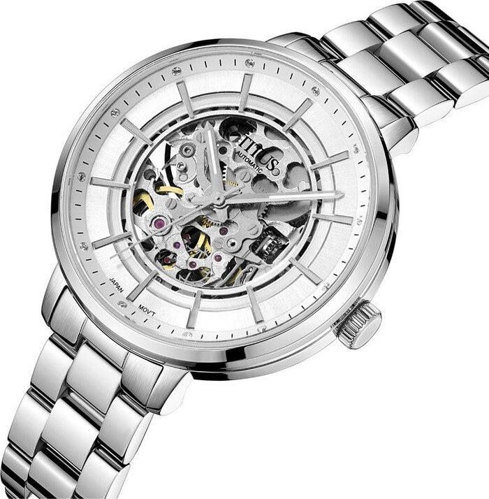 Enlight 3 Hands Mechanical Stainless Steel Women Watch W06-03306-001
