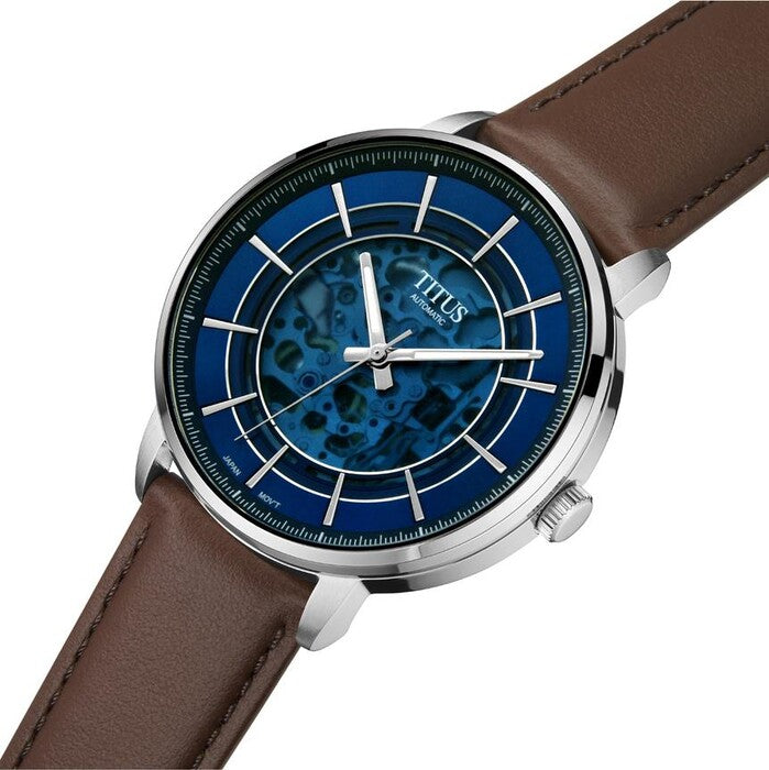 Enlight 3 Hands Mechanical Leather Men Watch W06-03305-004