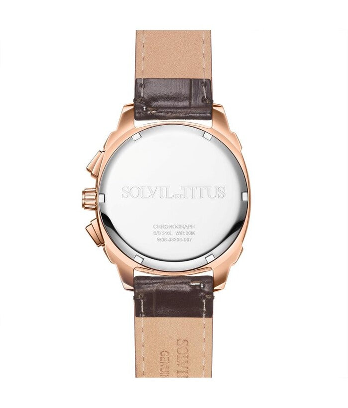 Modernist Chronograph Quartz Leather Men Watch W06-03308-007