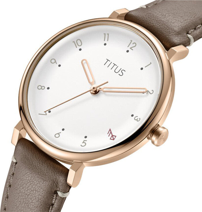 Nordic Tale 3 Hands Quartz Leather Women Watch W06-03319-007