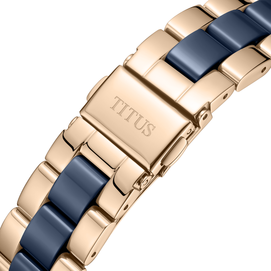 Perse Multi-Function Quartz Stainless Steel With Ceramic Women Watch W06-03248-007