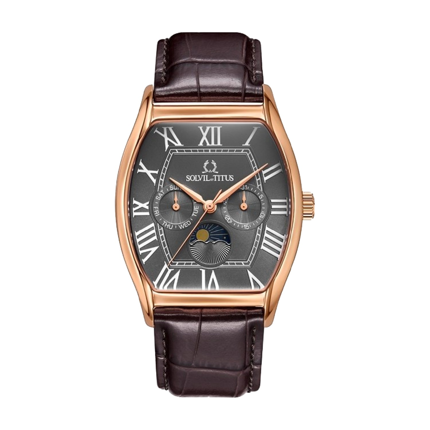 Barista Multi-Function Quartz Leather Men Watch W06-03219-005