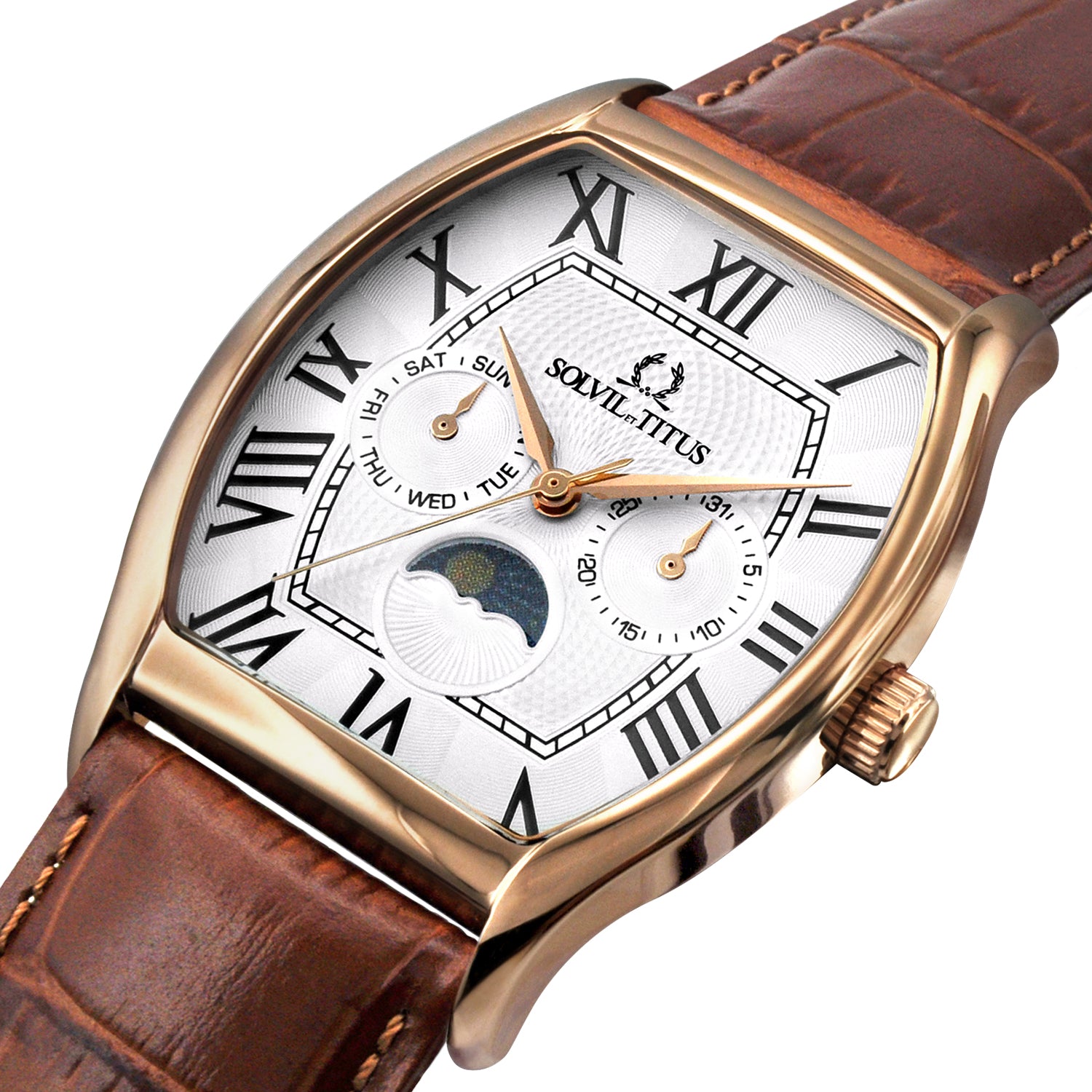 Barista Multi-Function Quartz Leather Men Watch W06-03219-003