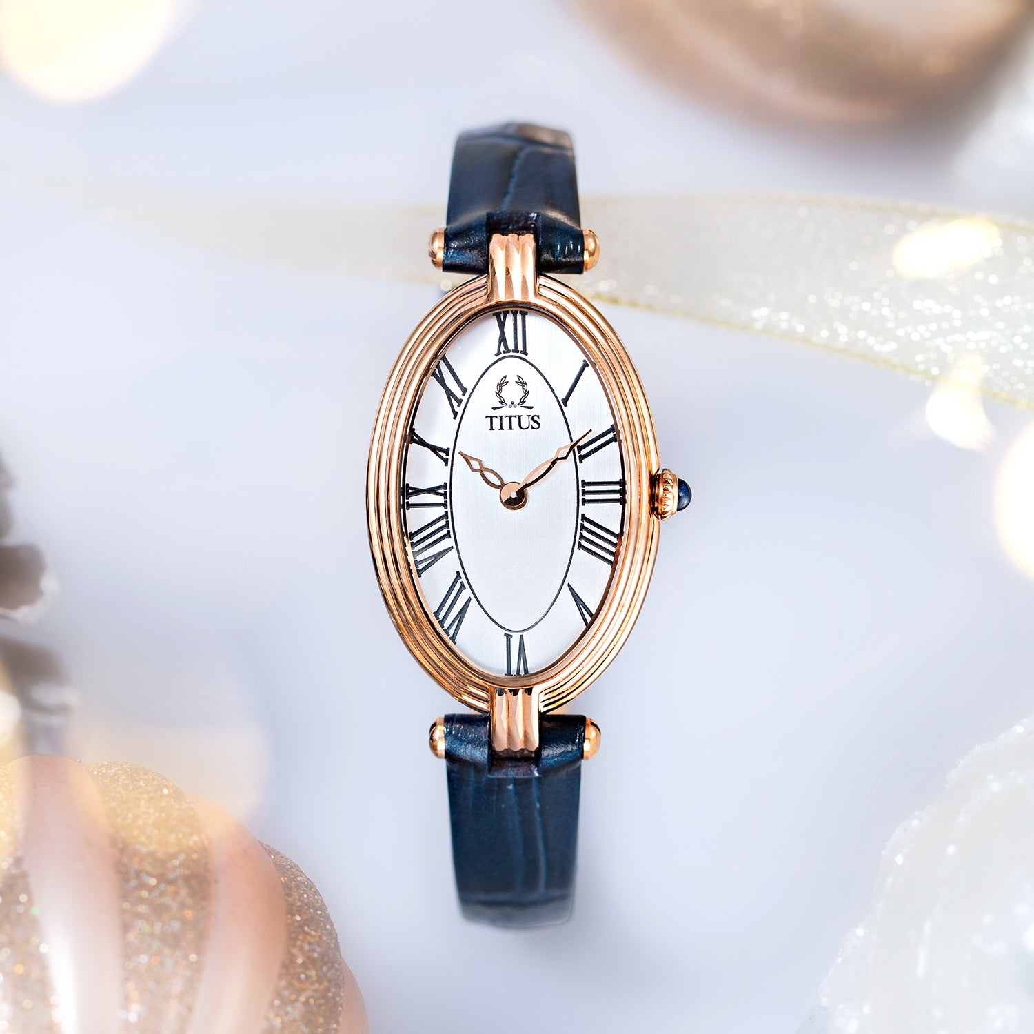 Once 2 Hands Quartz Leather Women Watch W06-03207-011