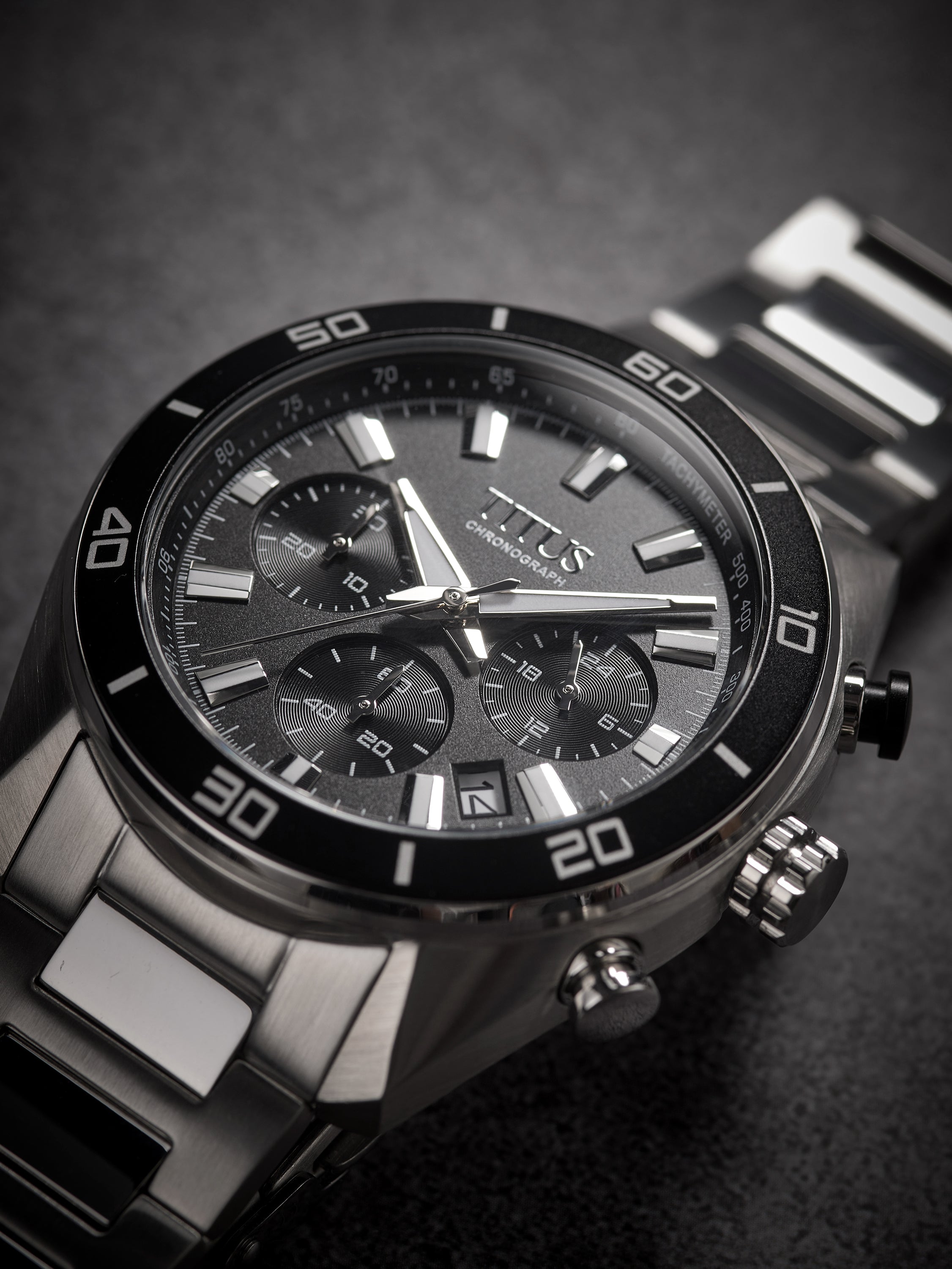 Modernist Chronograph Quartz Stainless Steel Men Watch W06-03265-001