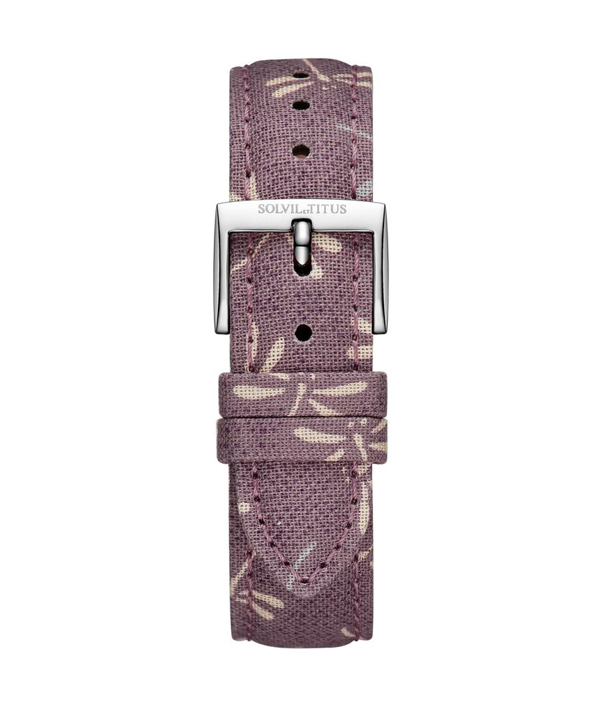 18mm Fragrant Liliac Japanese Fabric Watch Strap