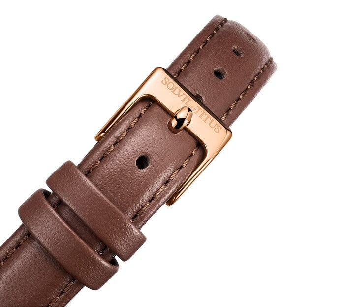 Barista 3 Hands Date Quartz Leather Women Watch W06-02825-010