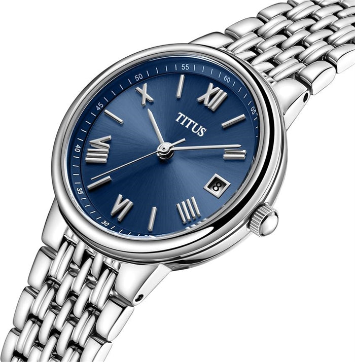 Fair Lady 3 Hands Date Quartz Stainless Steel Women Watch W06-03025-006