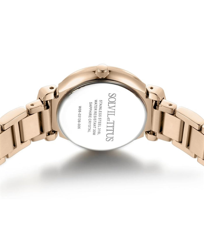 Fair Lady 3 Hands Date Quartz Stainless Steel Women Watch W06-03139-006