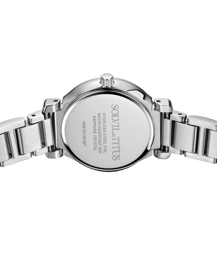 Fair Lady 3 Hands Date Quartz Stainless Steel Women Watch W06-03139-007