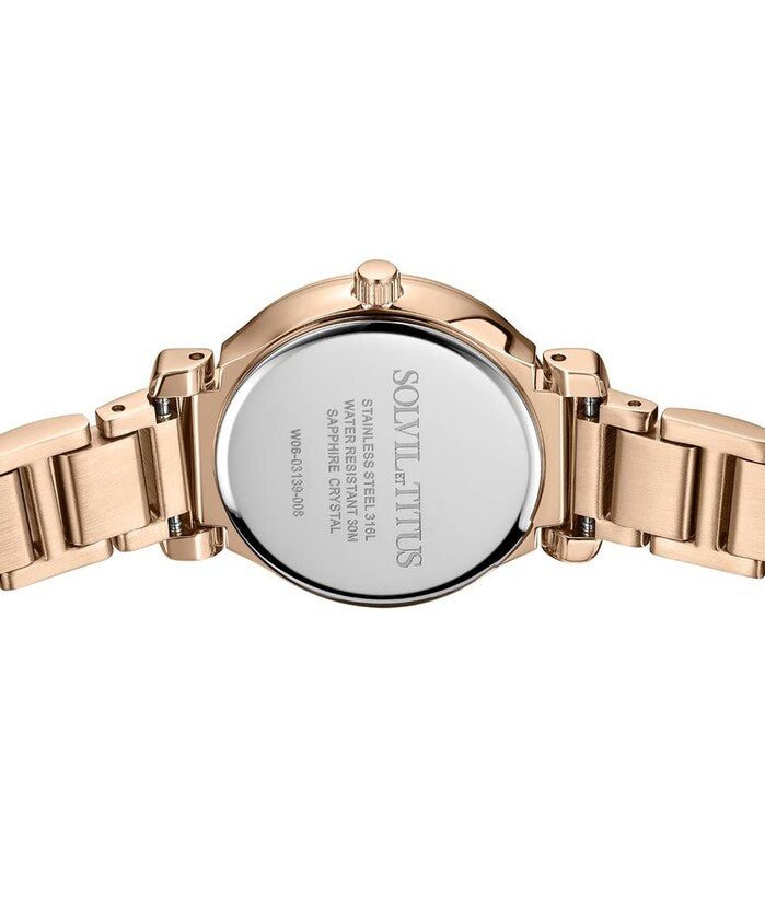 Fair Lady 3 Hands Date Quartz Stainless Steel Women Watch W06-03139-008
