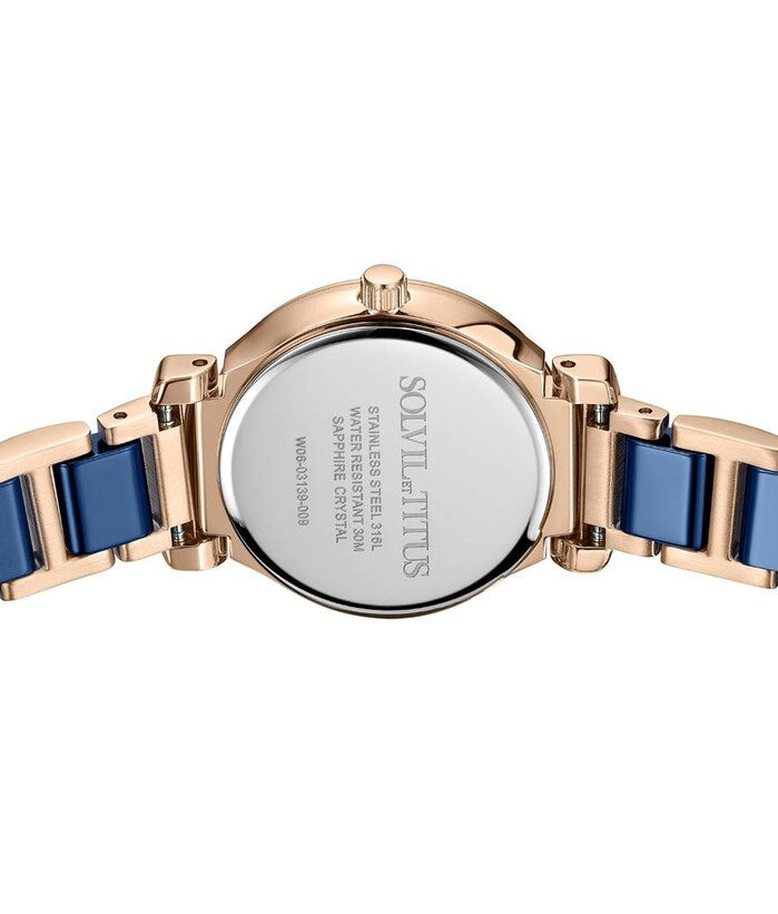Fair Lady 3 Hands Date Quartz Stainless Steel With Ceramic Women Watch W06-03139-009