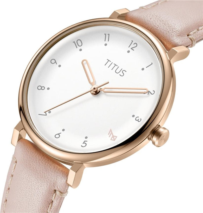 Nordic Tale 3 Hands Quartz Leather Women Watch W06-03161-003