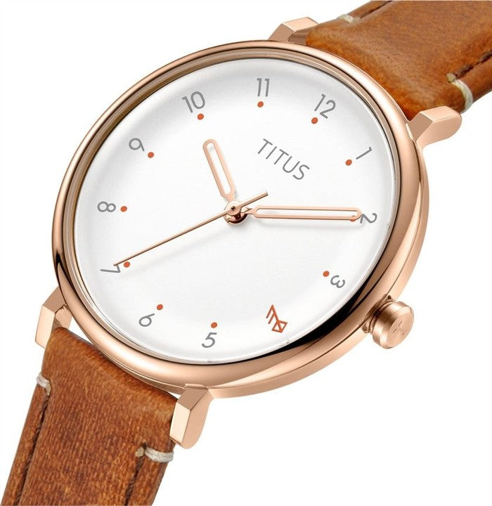 Nordic Tale 3 Hands Quartz Leather Women Watch W06-03161-006