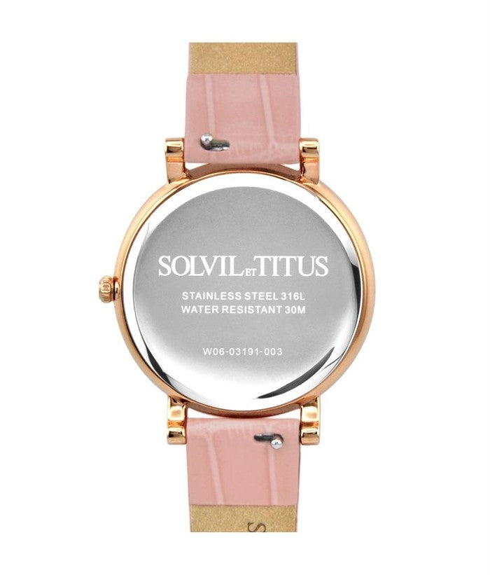 Chandelier 3 Hands Date Quartz Leather Women Watch W06-03191-003