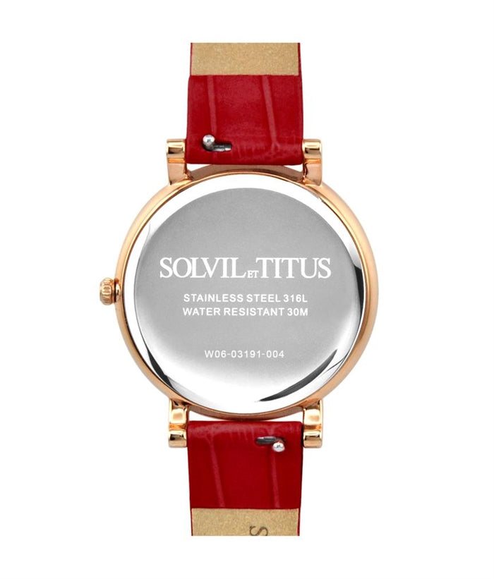 Chandelier 3 Hands Date Quartz Leather Women Watch W06-03191-004