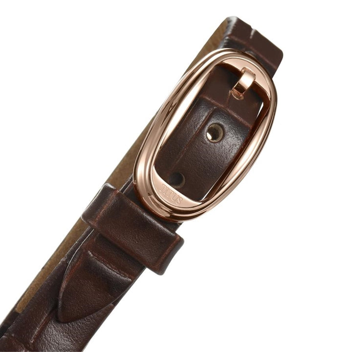 Once 2 Hands Quartz Leather Women Watch W06-03207-003