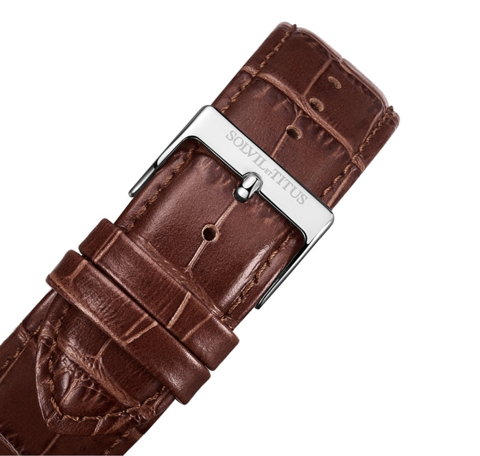 Barista Multi-Function Quartz Leather Men Watch W06-03219-008