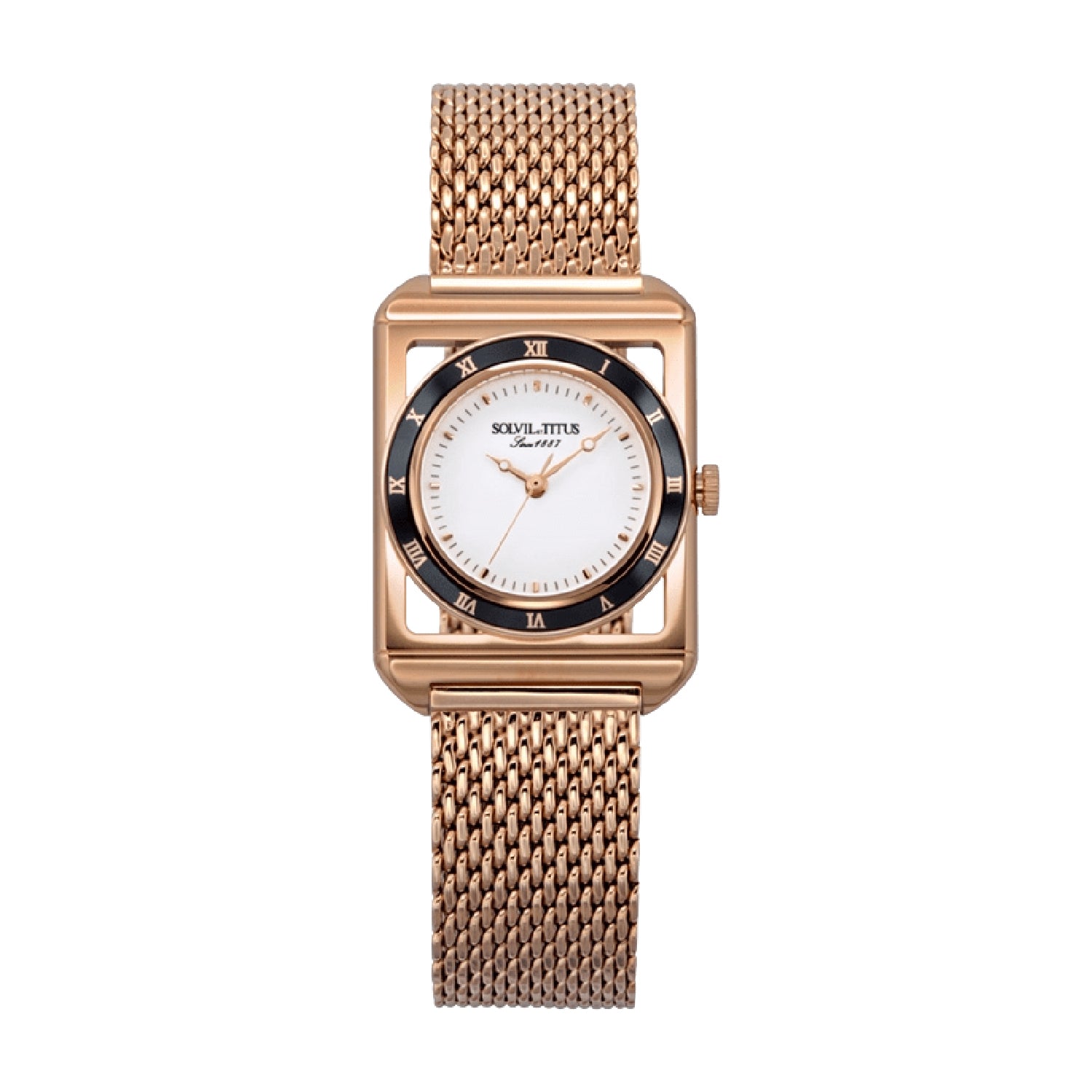 The Letter 3 Hands Quartz Stainless Steel Women Watch W06-03266-004