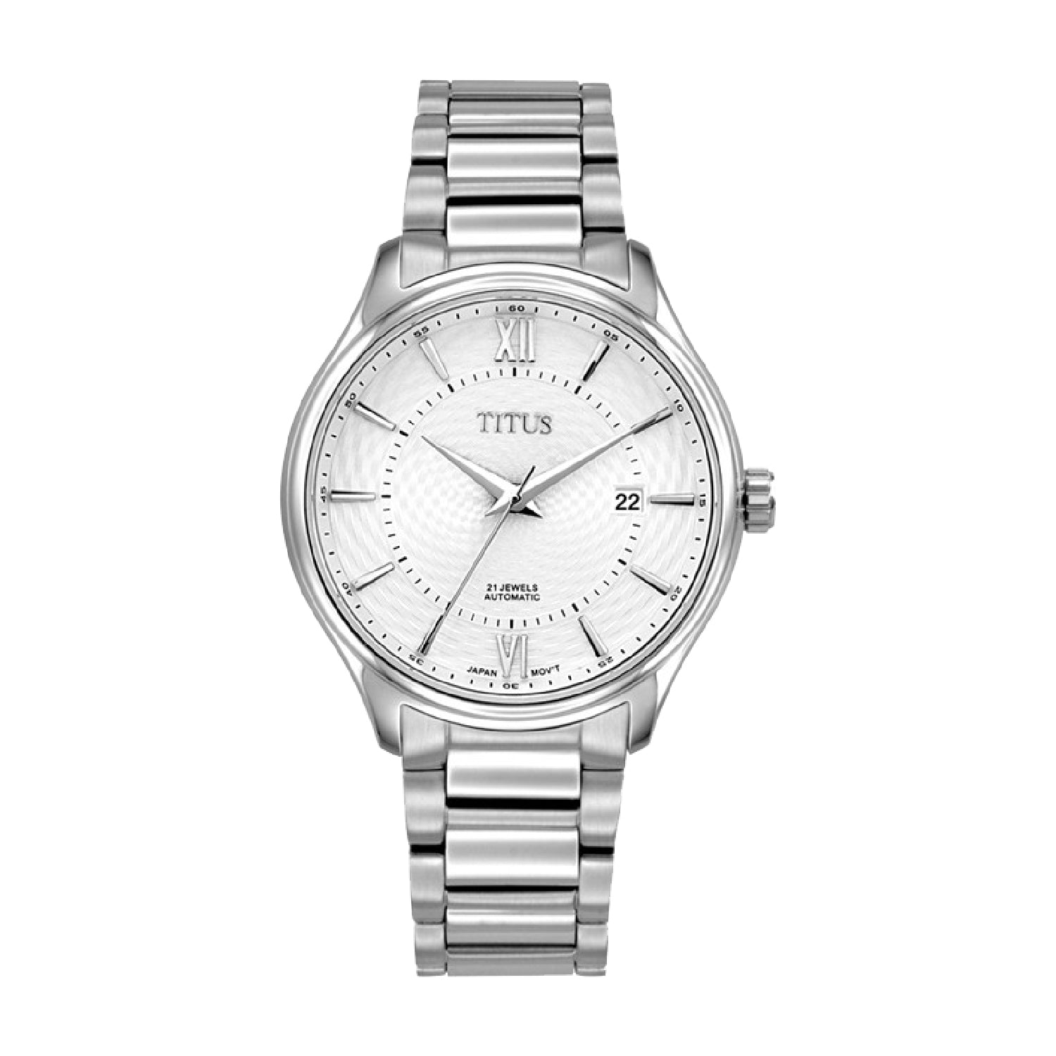 Silverlight 3 Hands Date Mechanical Stainless Steel Men Watch W06-03229-001