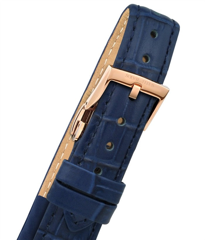 Silverlight 3 Hands Date Mechanical Leather Women Watch W06-03230-006