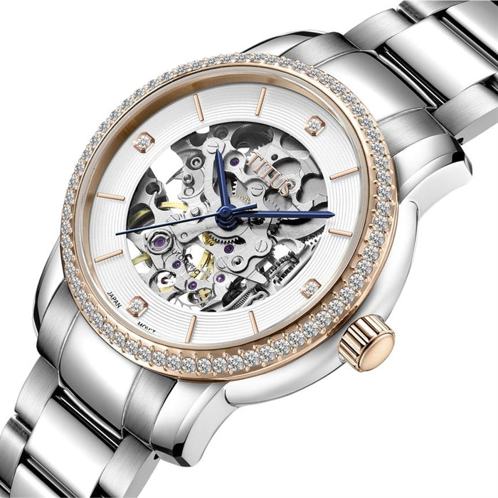 Exquisite 3 Hands Mechanical Stainless Steel Women Watch W06-03233-001