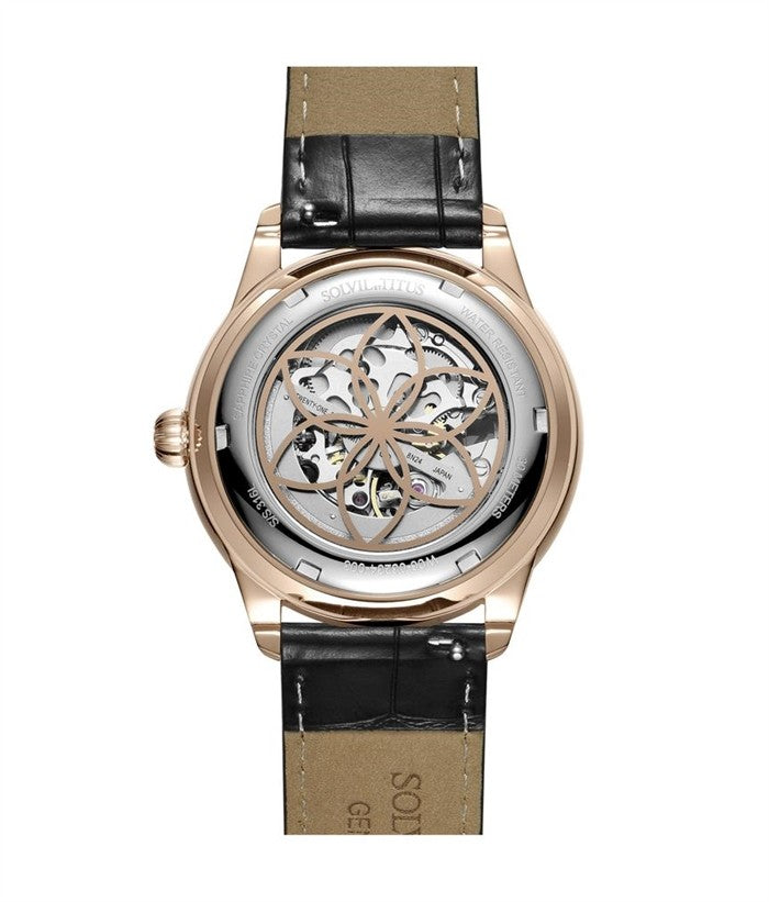 Enlight 3 Hands Mechanical Leather Men Watch W06-03234-003