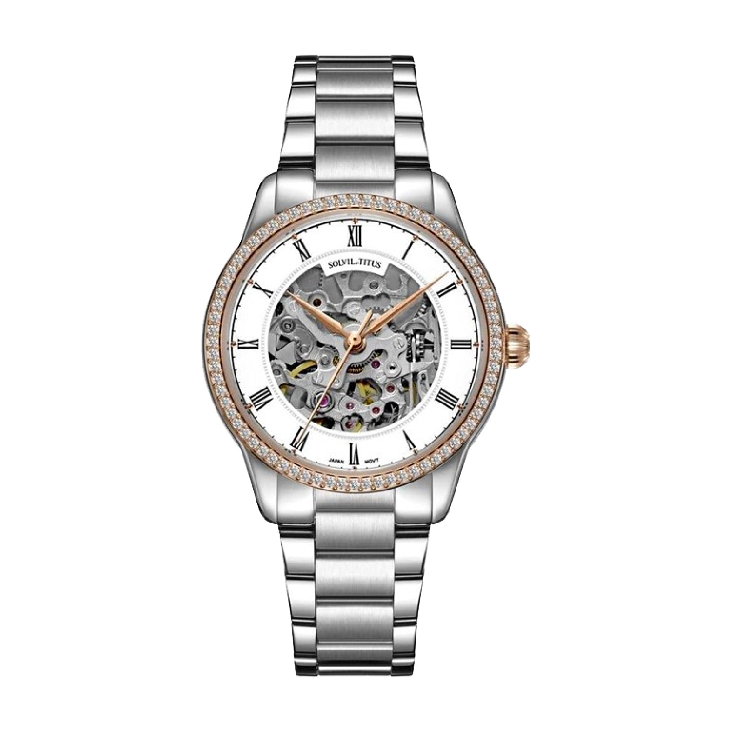 Enlight 3 Hands Mechanical Stainless Steel Women Watch W06-03235-001