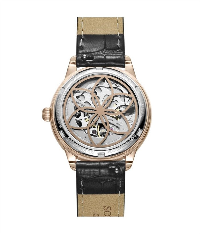 Classic 3 Hands Mechanical Leather Women Watch W06-03235-003