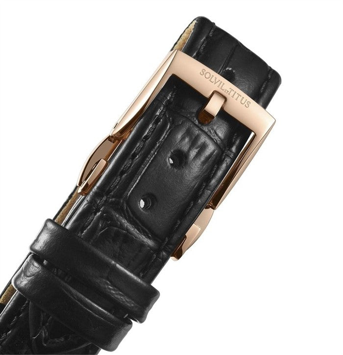 Classic 3 Hands Mechanical Leather Women Watch W06-03235-003