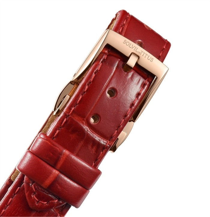 Enlight 3 Hands Mechanical Leather Women Watch W06-03235-005