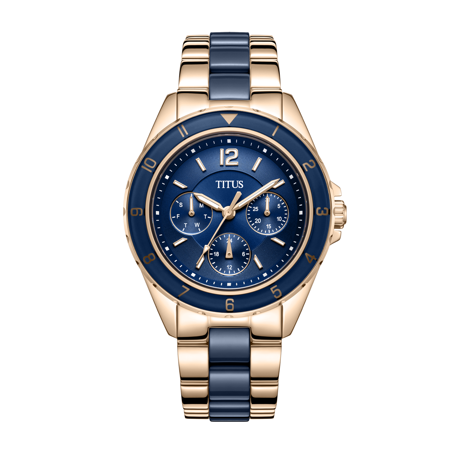 Perse Multi-Function Quartz Stainless Steel With Ceramic Women Watch W06-03248-007
