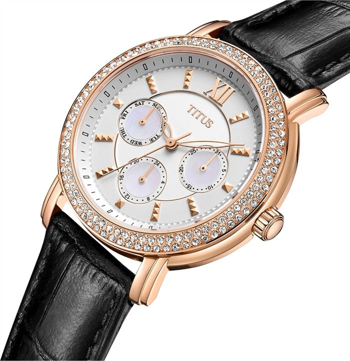 Fashionista Multi-Function Quartz Leather Women Watch W06-03251-006